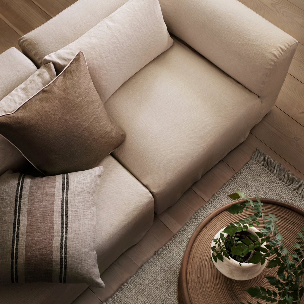 MANODRUM LOUNGE TABLE | RATTAN | H 30 CM,  Ø 75