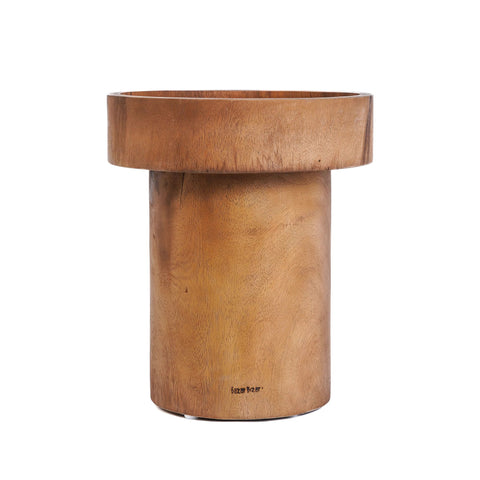 The Quichua Side Table - Natural, Suar Wood, Ø 40 cm