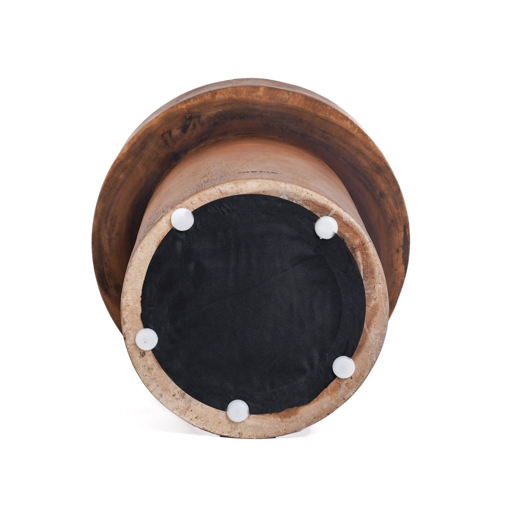 The Quichua Side Table - Natural, Suar Wood, Ø 40 cm