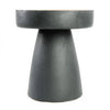 The Rayu Side Table - Black Natural, Suar Wood, Ø 40 cm