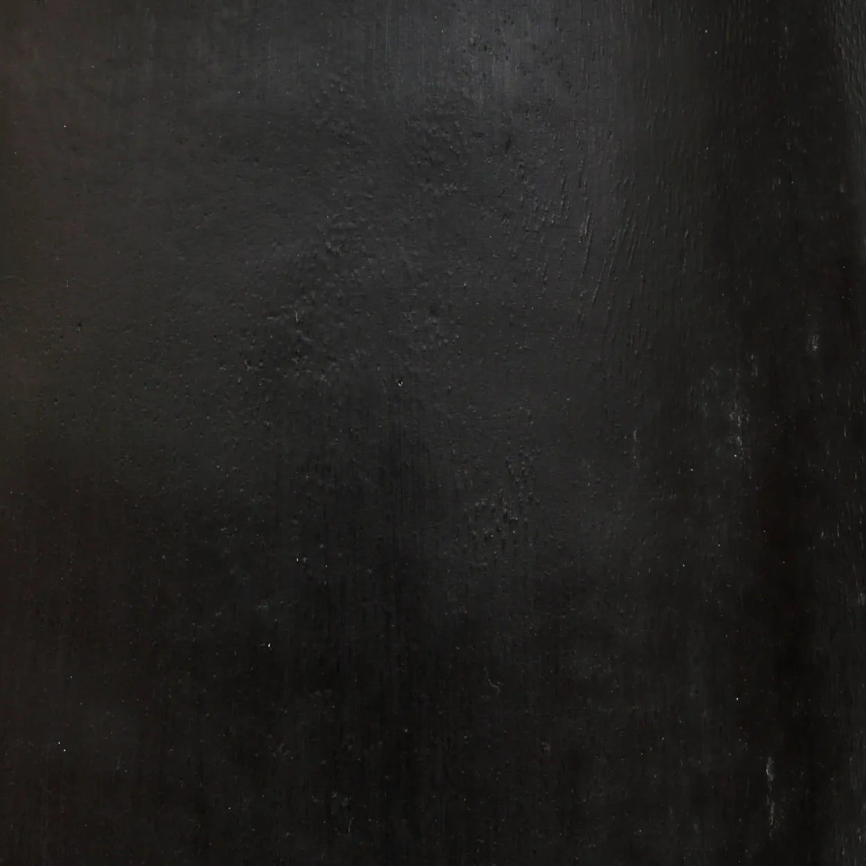 The Timber Conic Side Table - Black - Suar Wood, Ø 50 cm