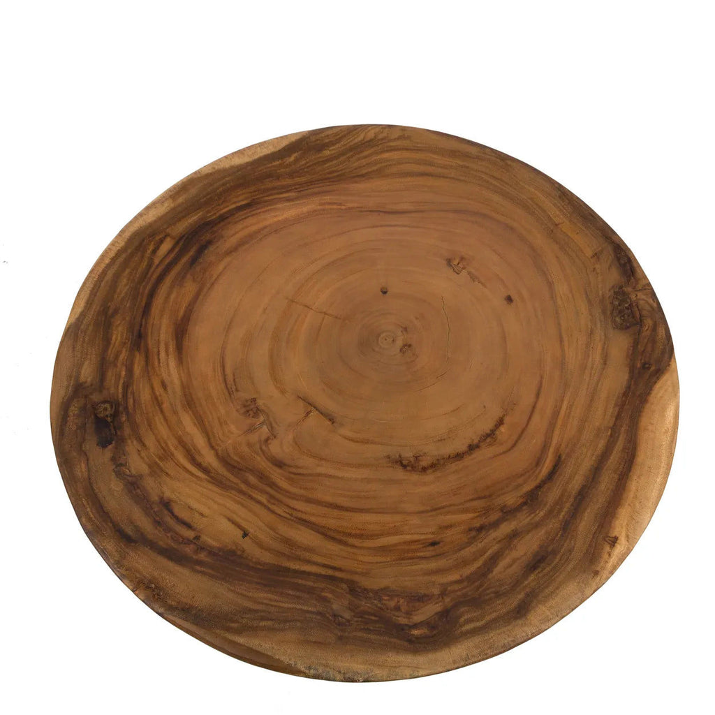 The Munggur Coffee table - Natural, Suar Wood, Ø 70 cm