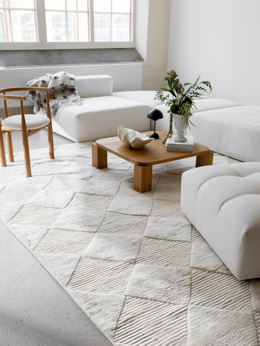 BERBER WOOL RUG IVORY, MANY SIZE