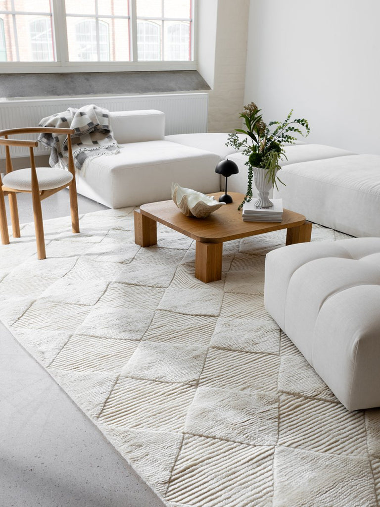 BERBER WOOL RUG IVORY, MANY SIZE