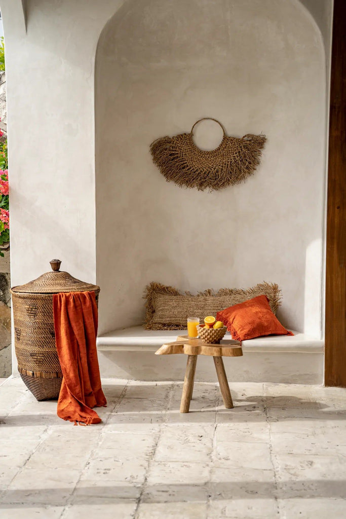 The Colonial Laundry Basket - Natural Brown - Ø 57 cm, H 92 cm