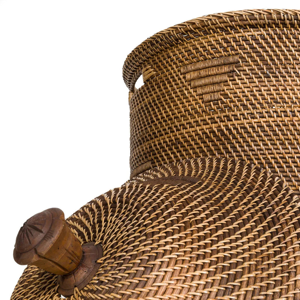 The Colonial Laundry Basket - Natural Brown - Ø 57 cm, H 92 cm