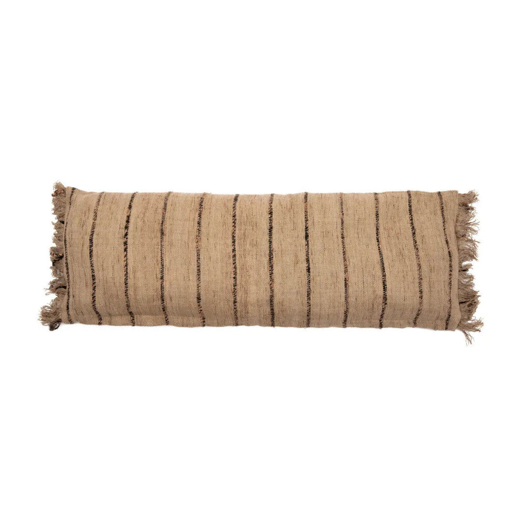 The Oh My Gee Cushion Cover - Beige Black - 35 x 100 cm