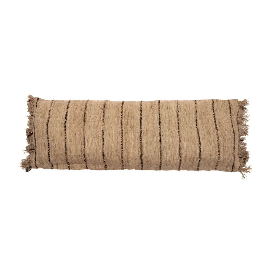 The Oh My Gee Cushion Cover - Beige Black - 35 x 100 cm