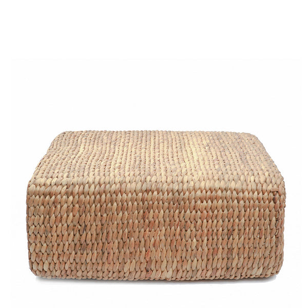 The Hyacinth Pouffe Square - Natural - Ø 60 cm, H 30 cm