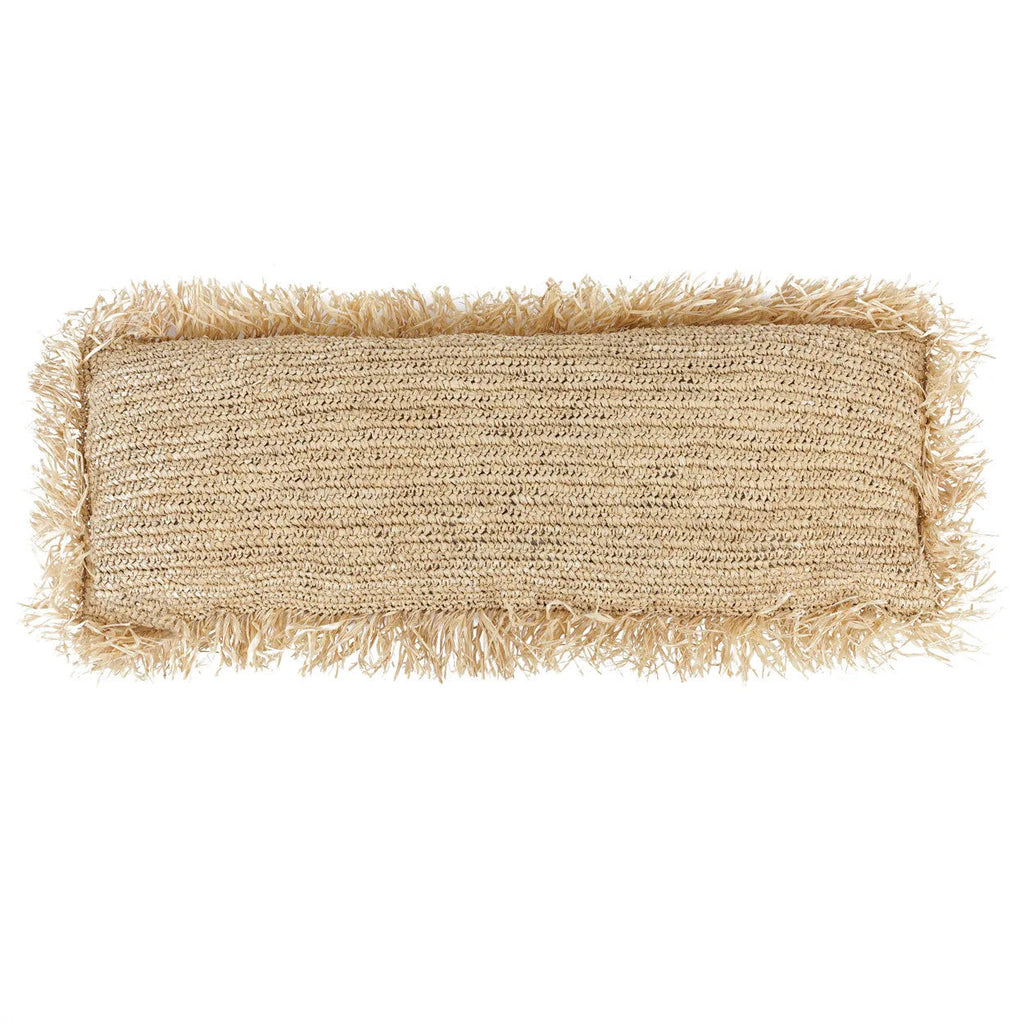 The Raffia Cushion Cover Rectangular - Natural - 35 x 100 cm