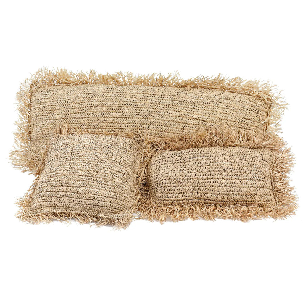 The Raffia Cushion Cover Rectangular - Natural - 35 x 100 cm