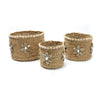 The Beach View Baskets - Natural - Set of 3