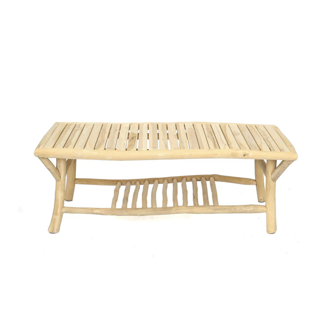 The Tulum Coffee Table, Teak - Natural, L 140 cm