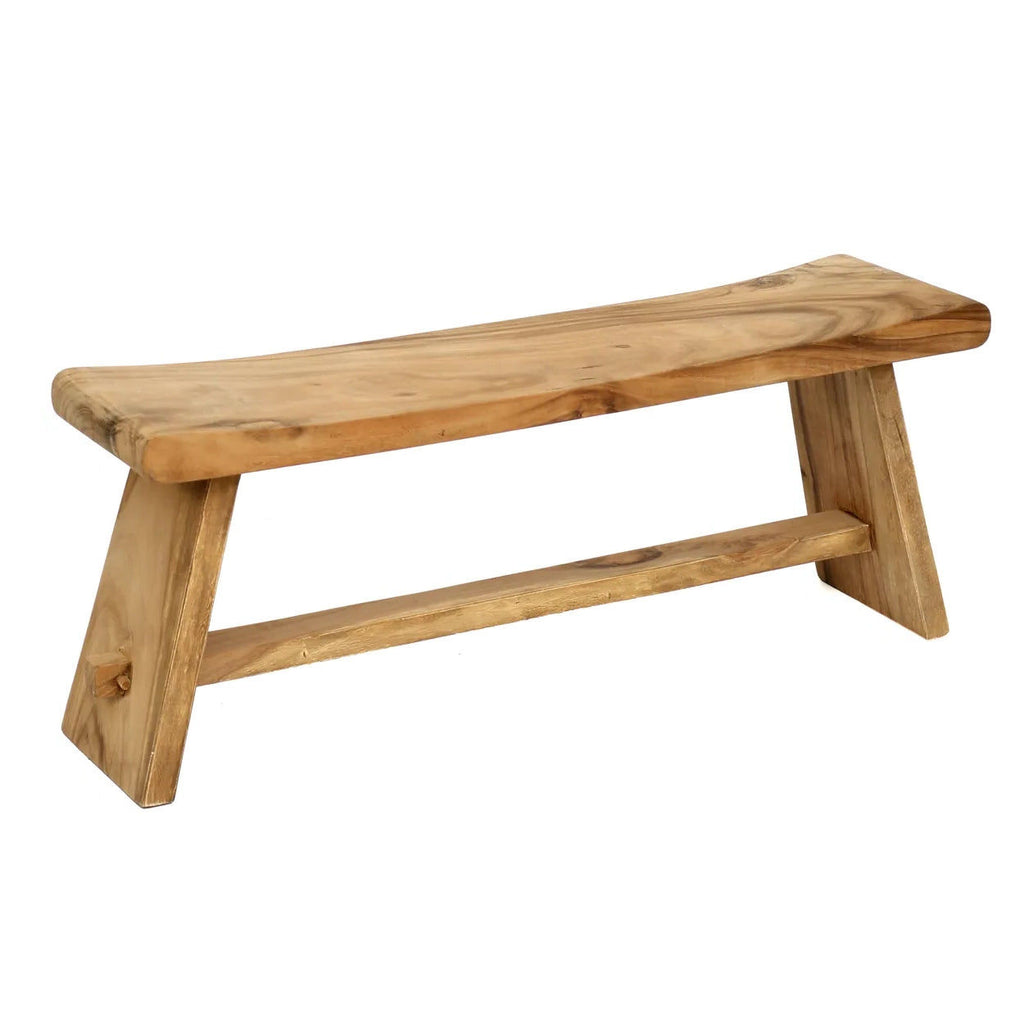 The Suar Bench - Teak Wood, Natural - W 120 cm