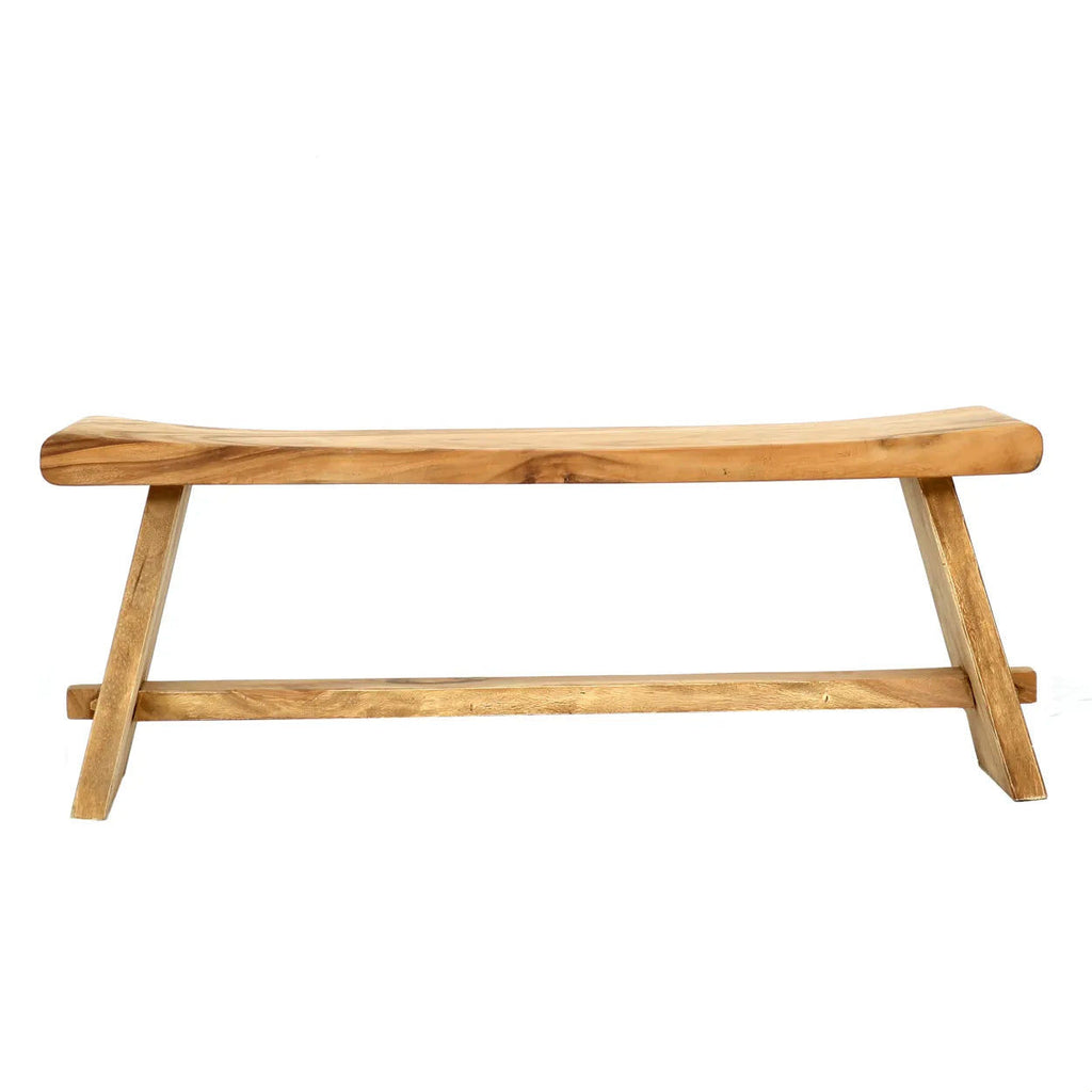 The Suar Bench - Teak Wood, Natural - W 120 cm