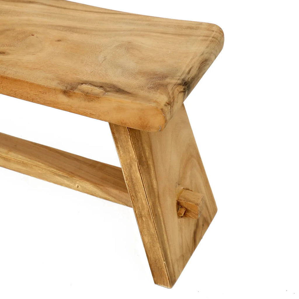 The Suar Bench - Teak Wood, Natural - W 120 cm