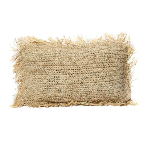 The Raffia Cushion Cover - Natural - 30 x 50 cm