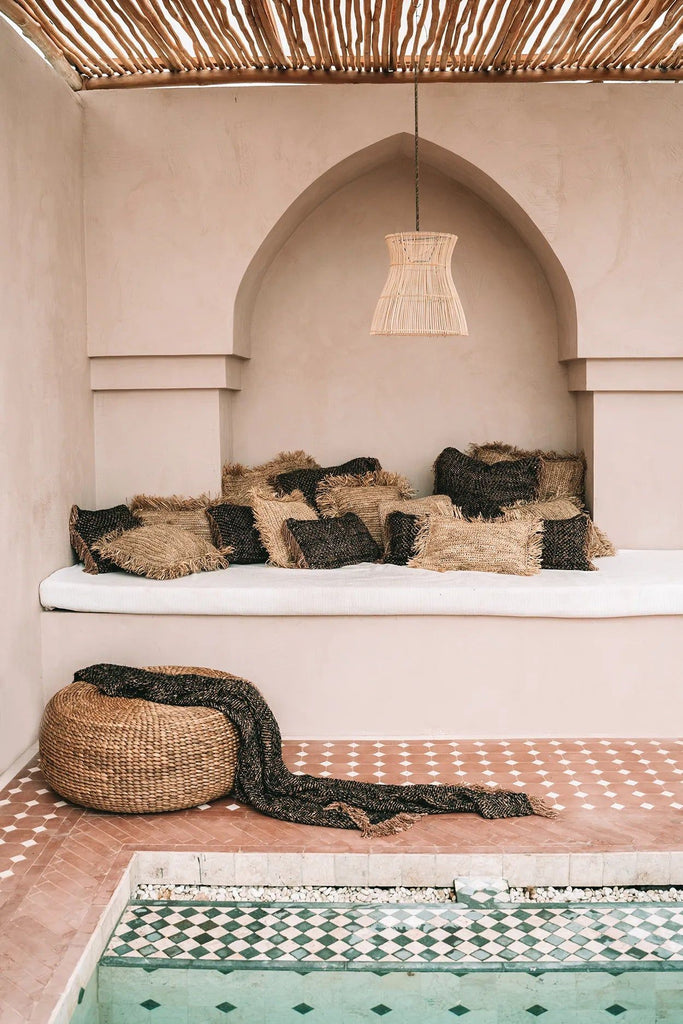 The Hyacinth Pouffe - Natural - Ø 60 cm, H 30 cm