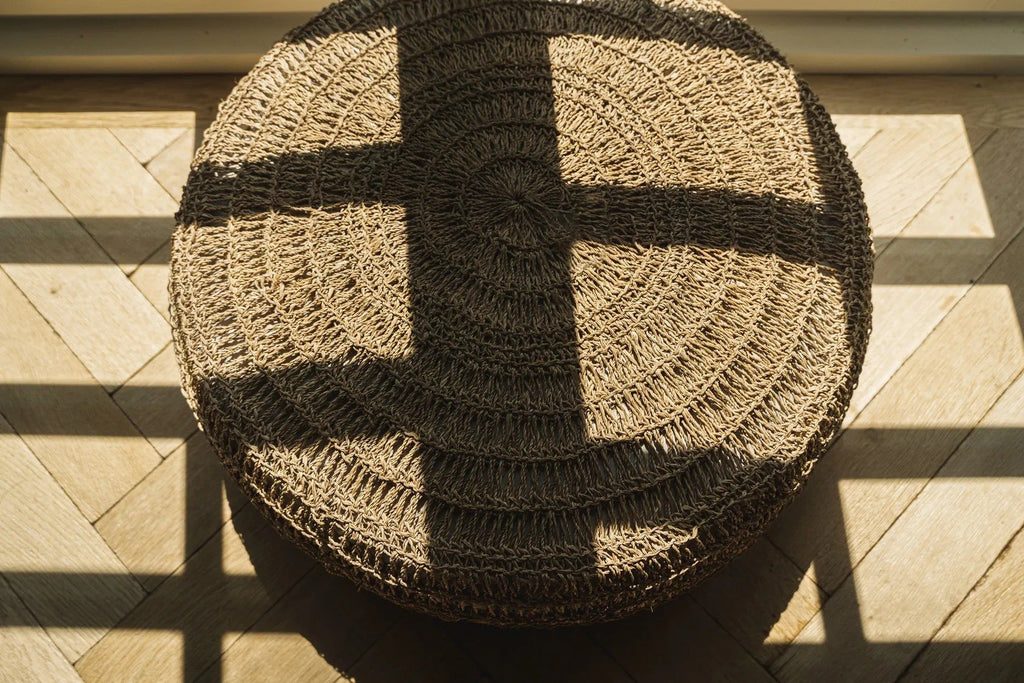 The Seagrass Pouffe - Natural - Ø 60 cm, H 35 cm