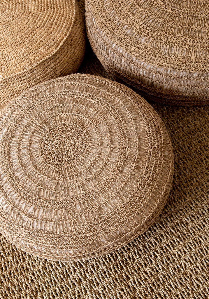 The Seagrass Pouffe - Natural - Ø 60 cm, H 35 cm