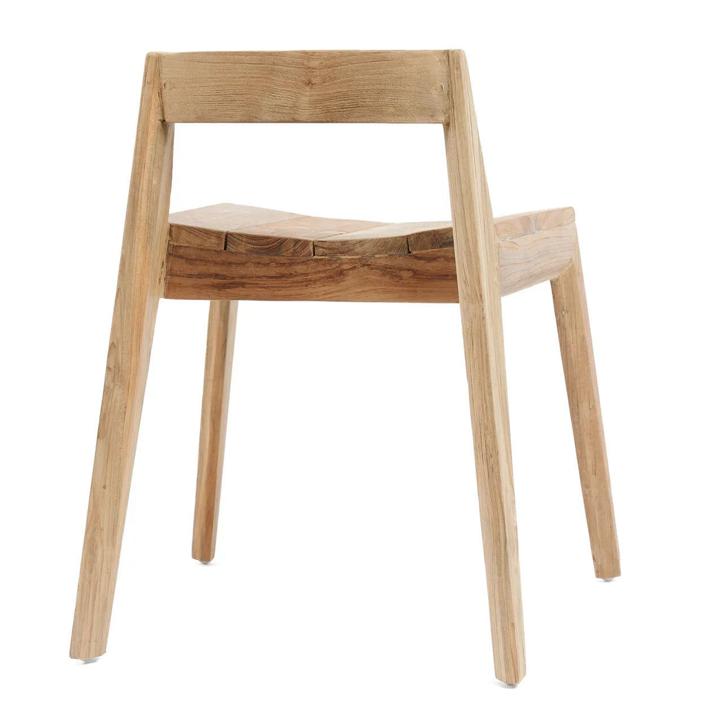 The Ydra Dining Chair - Natural - Teak Wood, Outdoor