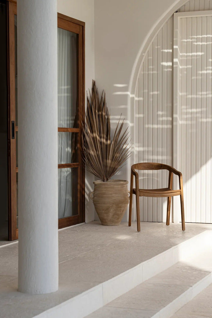 The Nihi Oka Dining Chair - Teak Wood, Outdoor