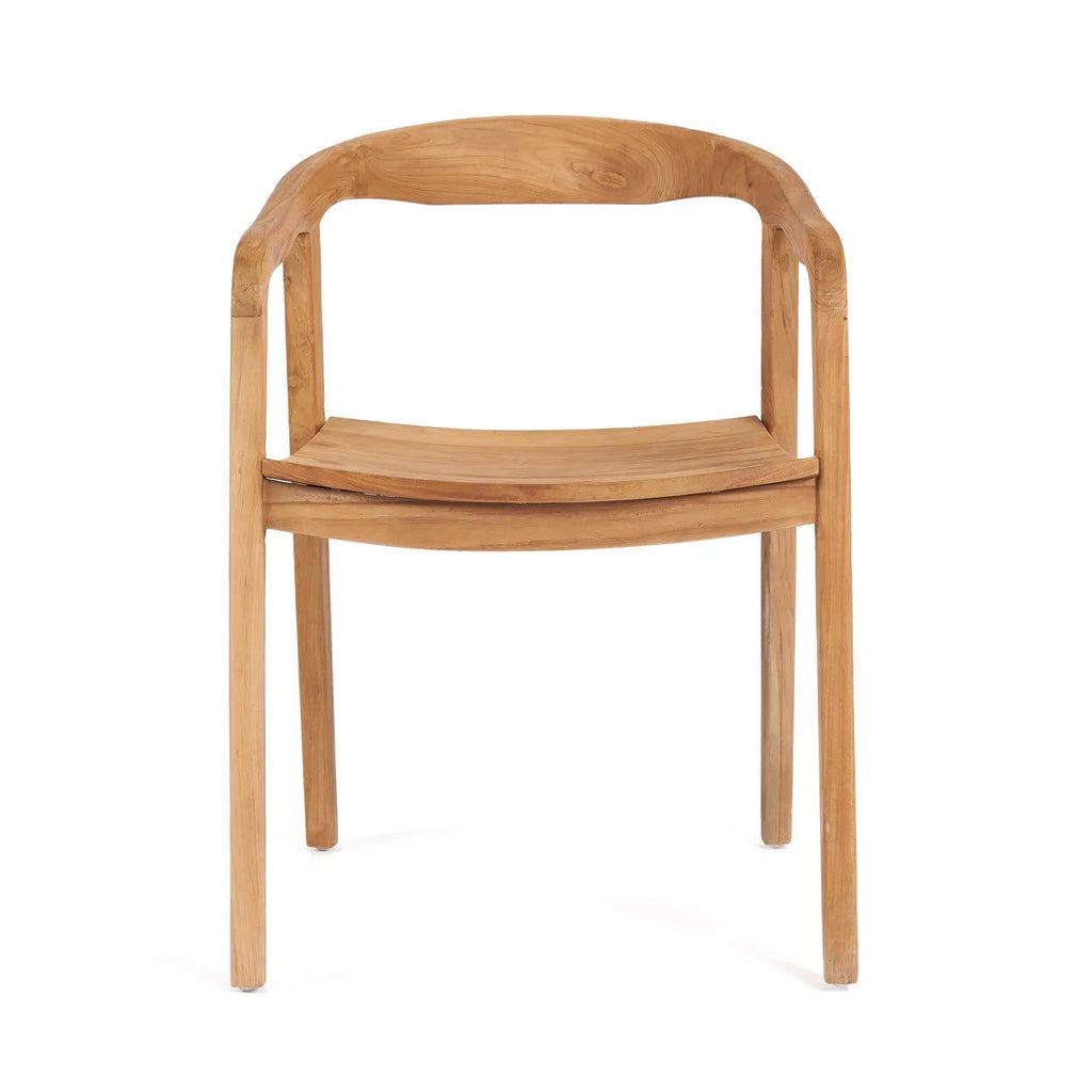 The Nihi Oka Dining Chair - Teak Wood, Outdoor
