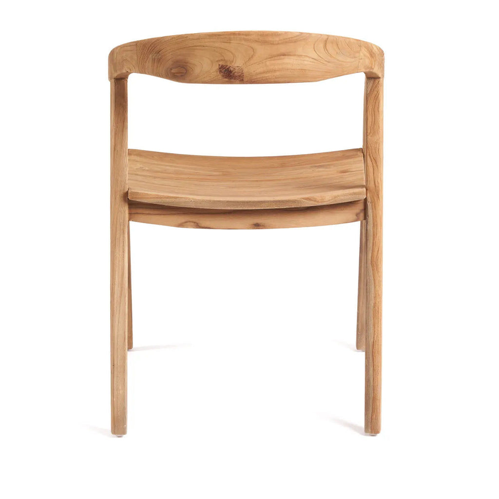 The Nihi Oka Dining Chair - Teak Wood, Outdoor