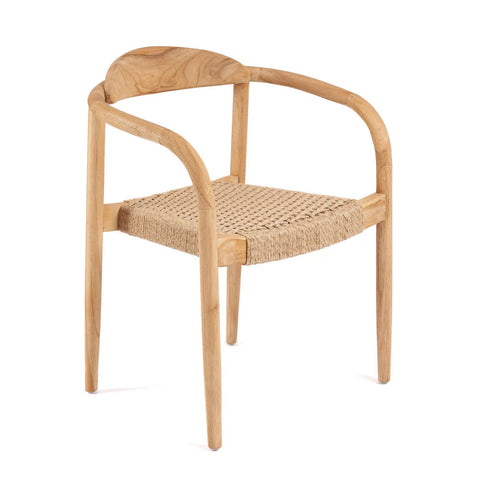 The Amaya Dining Chair, Teak Wood - Natural - Outdoor