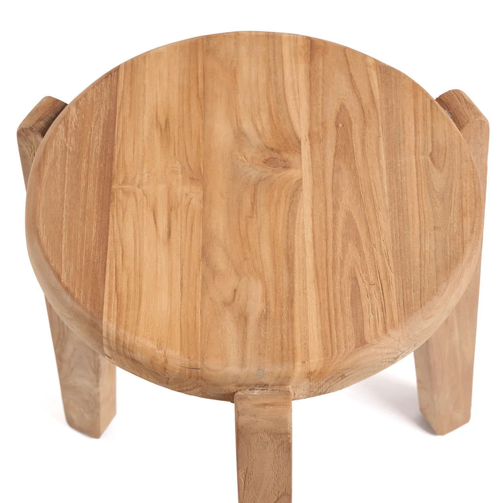 The Seseh Side Table - Natural, Teak - Outdoor, Ø 40 cm