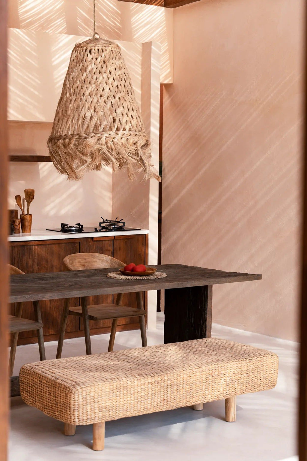 Water Hyacinth Bench, 60 x 140 cm