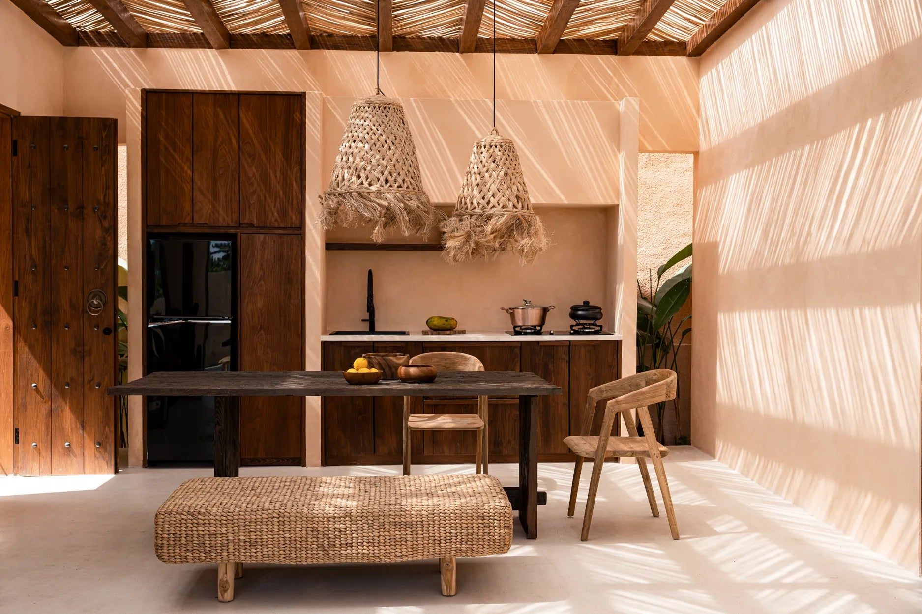 Water Hyacinth Bench, 60 x 140 cm