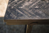 The Herringbone Market Table, Teak - Black - 200 cm