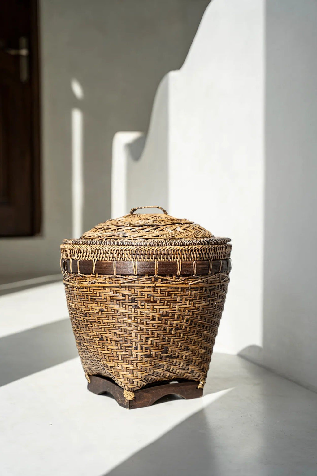 Colonial Basket Storage- Natural Brown - Ø 35 cm, H 40 cm