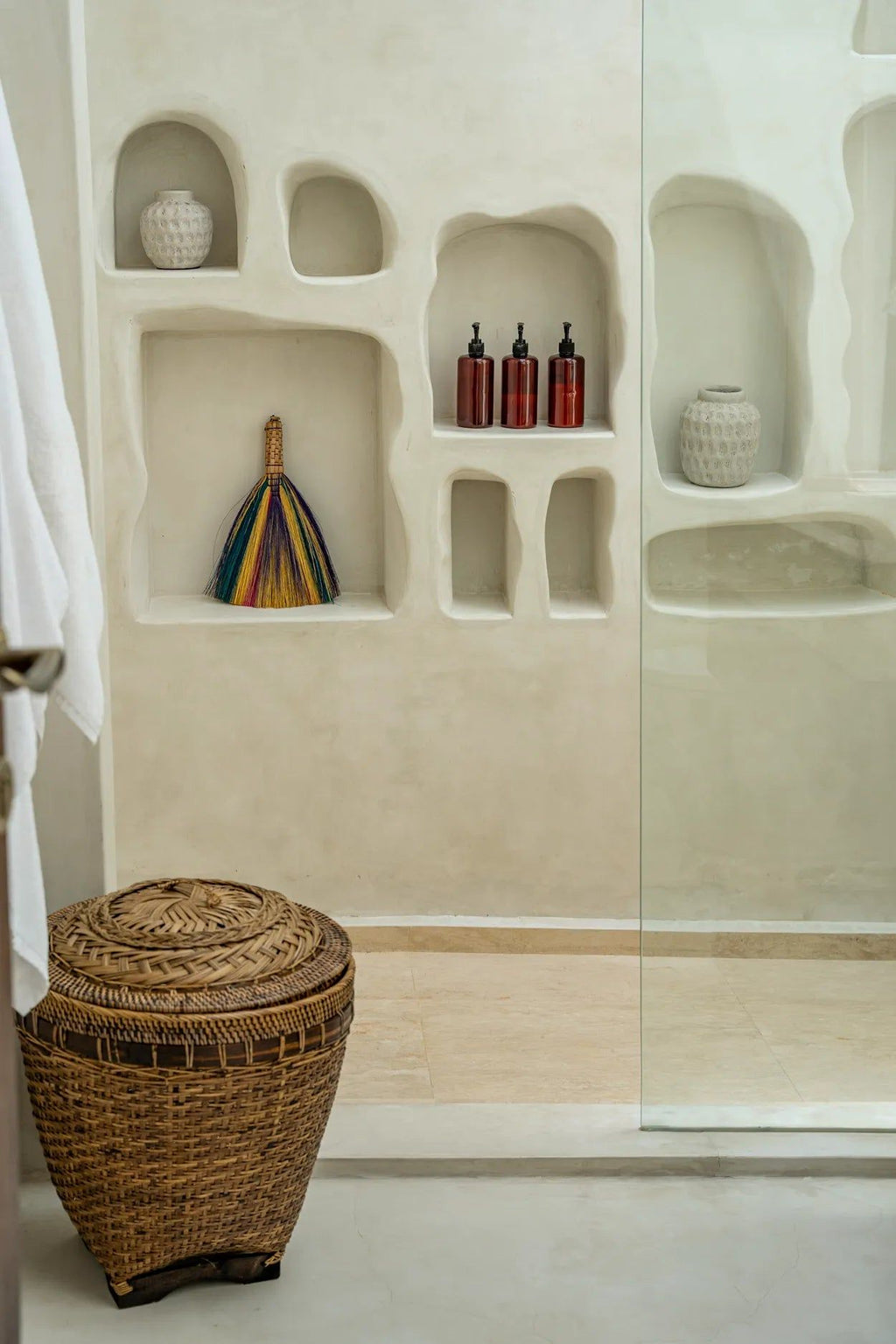 Colonial Basket Storage- Natural Brown - Ø 35 cm, H 40 cm