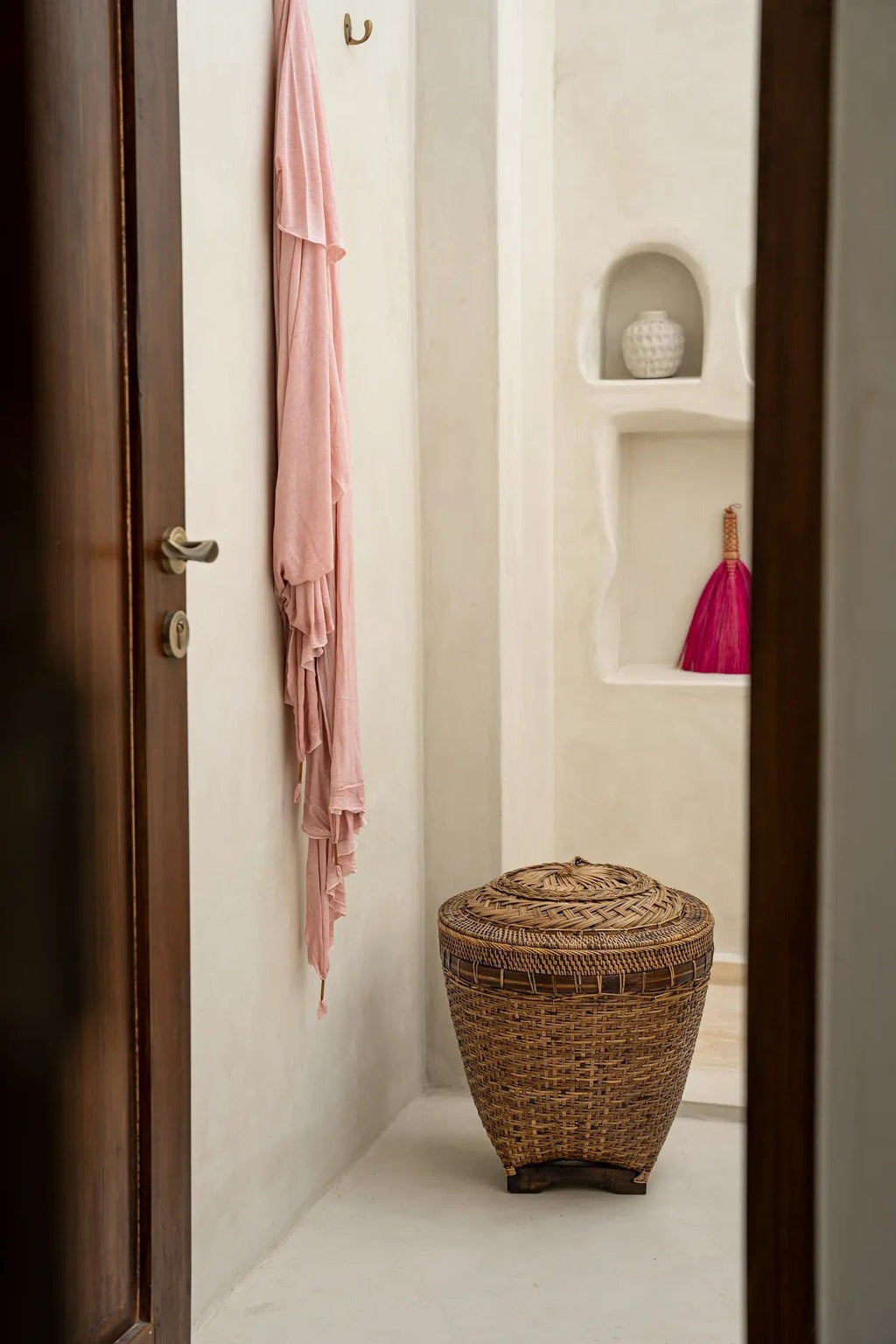 Colonial Basket Storage- Natural Brown - Ø 42 cm, H 45 cm
