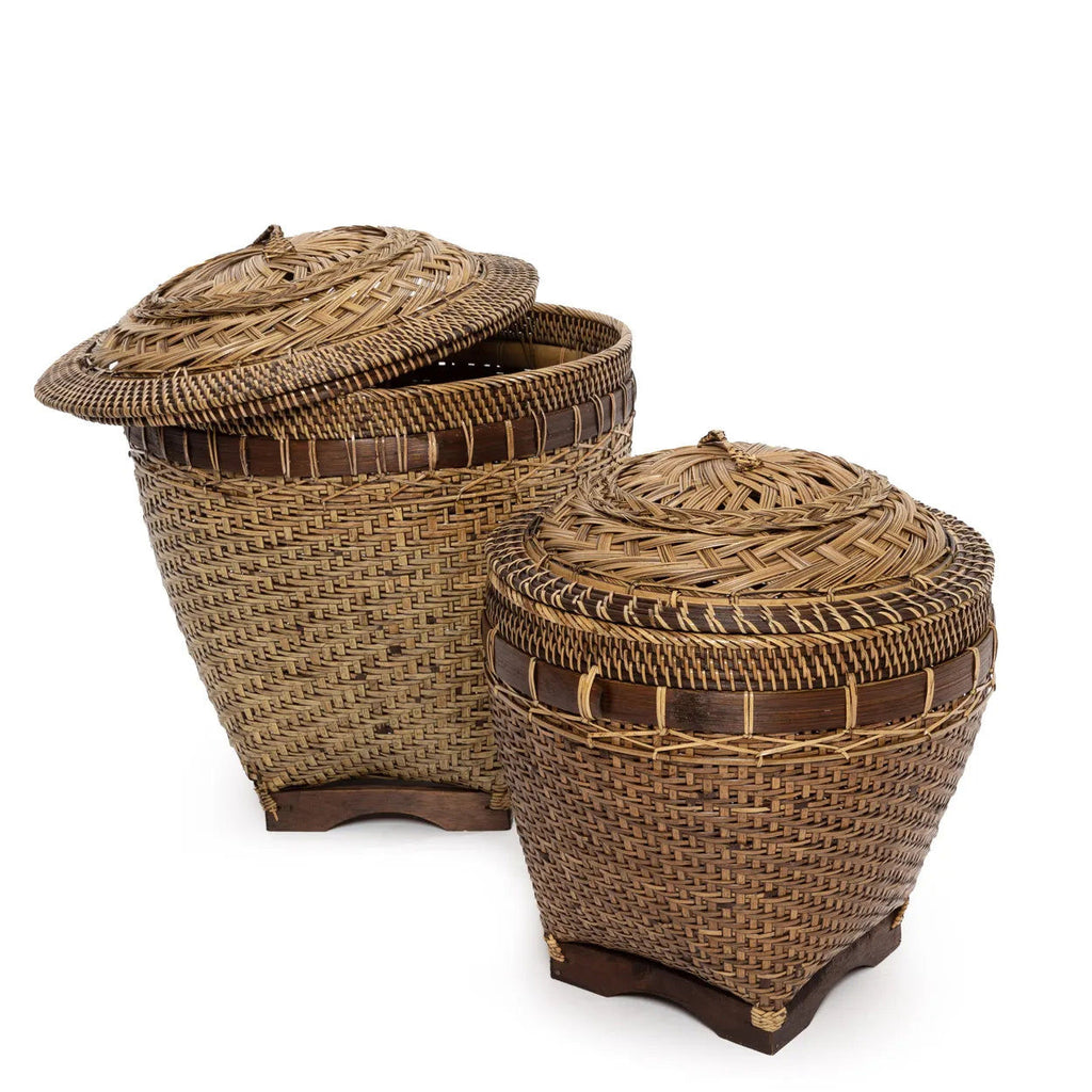Colonial Basket Storage- Natural Brown - Ø 42 cm, H 45 cm