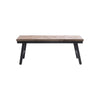 The Herringbone Bench - Teak Wood, Natural - W 110 cm