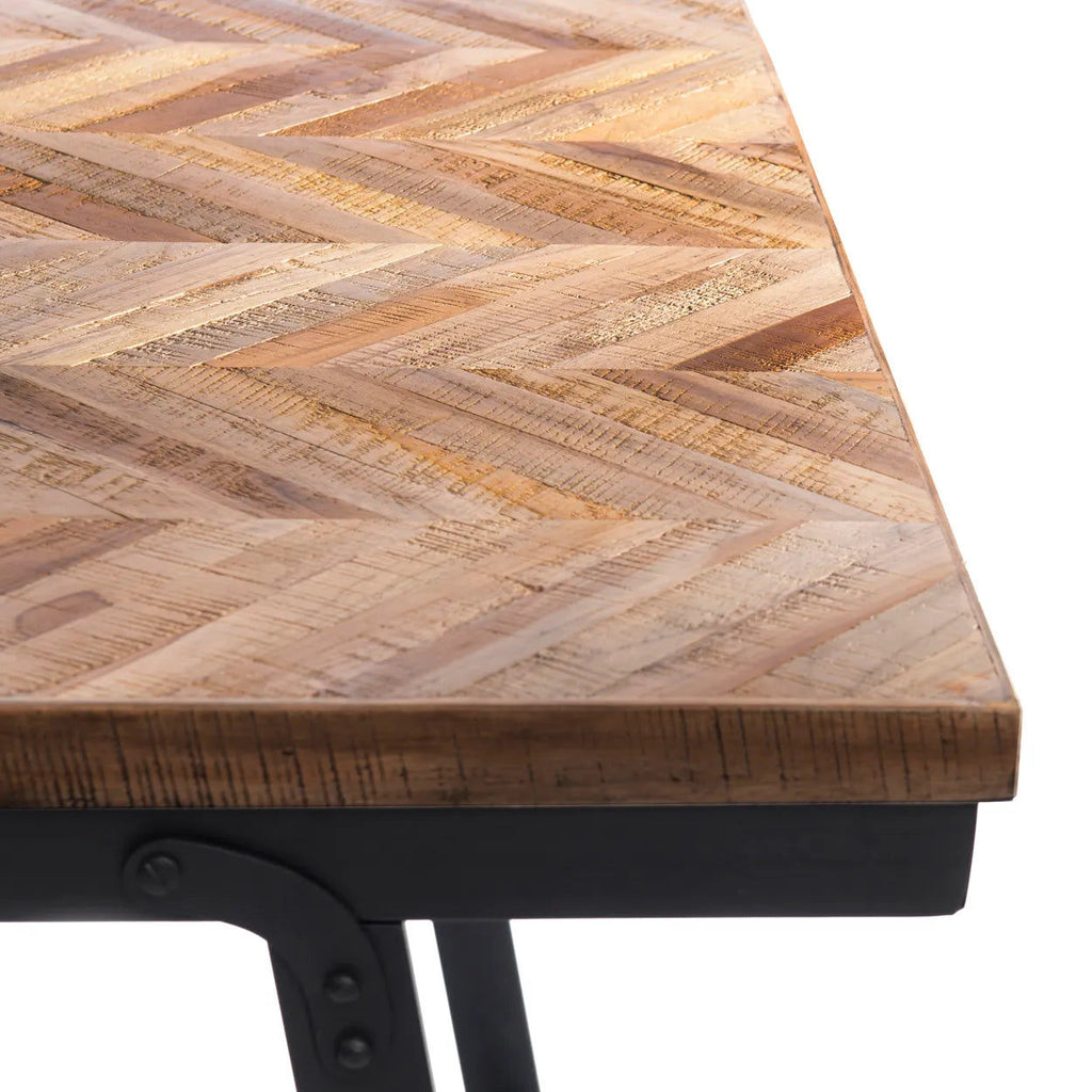 The Herringbone Console - Natural, 40 x 170 cm