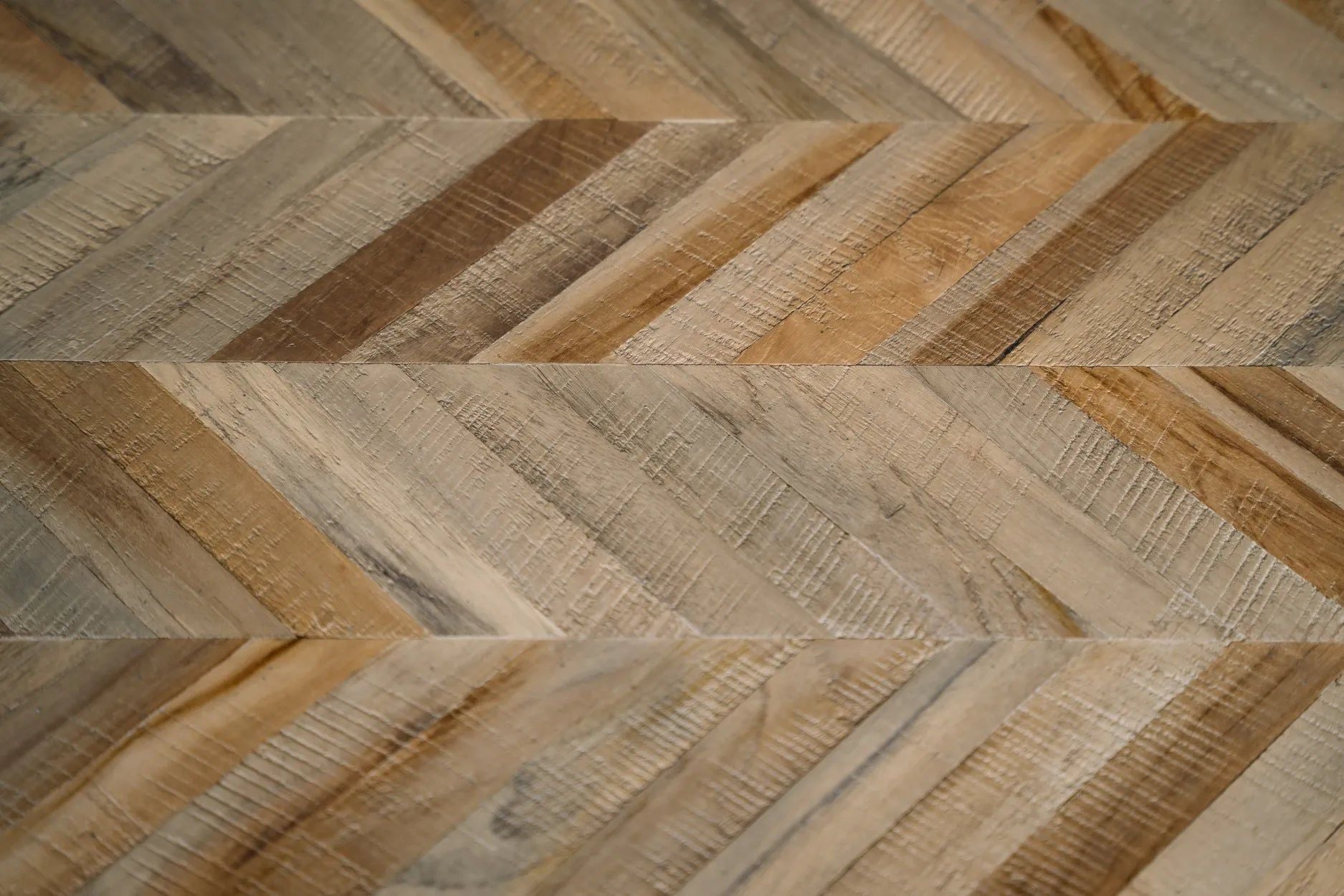 The Herringbone Console - Natural, 40 x 170 cm
