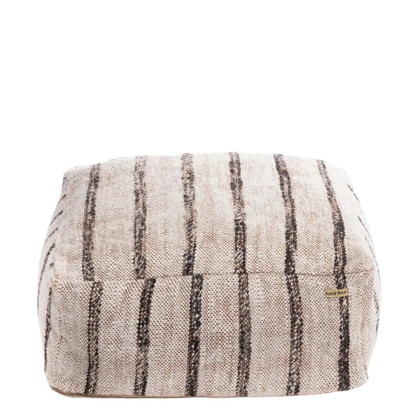 The Oh My Gee Pouffe - Bohemian White, 60 x 60 cm, H 25 cm