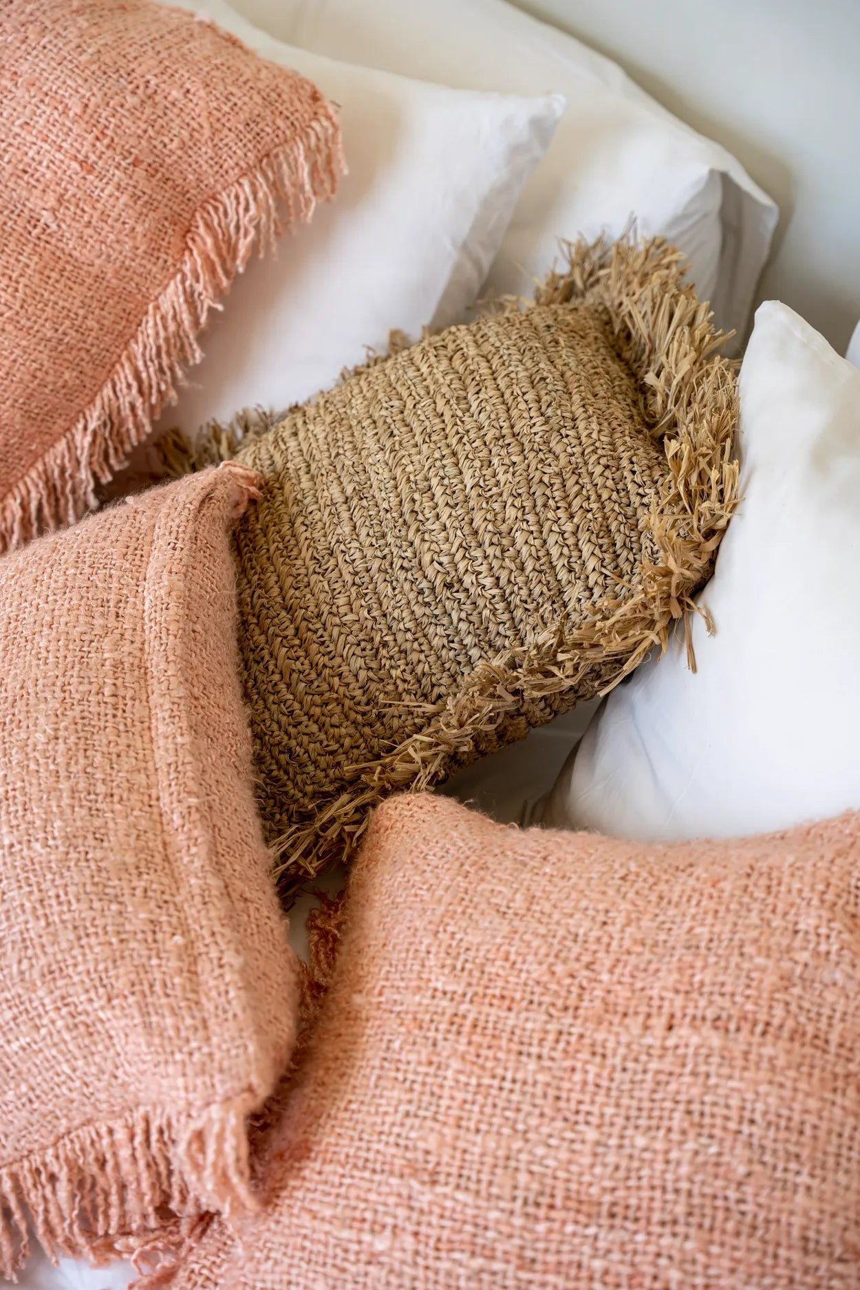 The Oh My Gee Cushion Cover - Salmon Pink - 60 x 60 cm