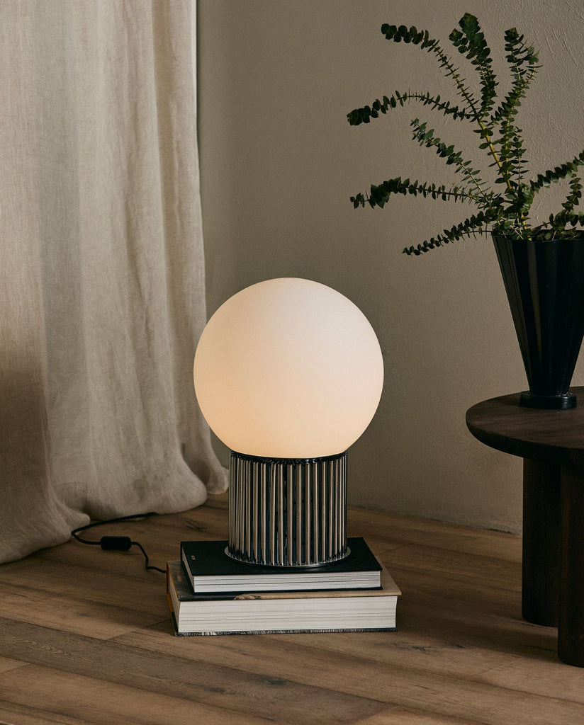 HERMOD floor lamp - chrome