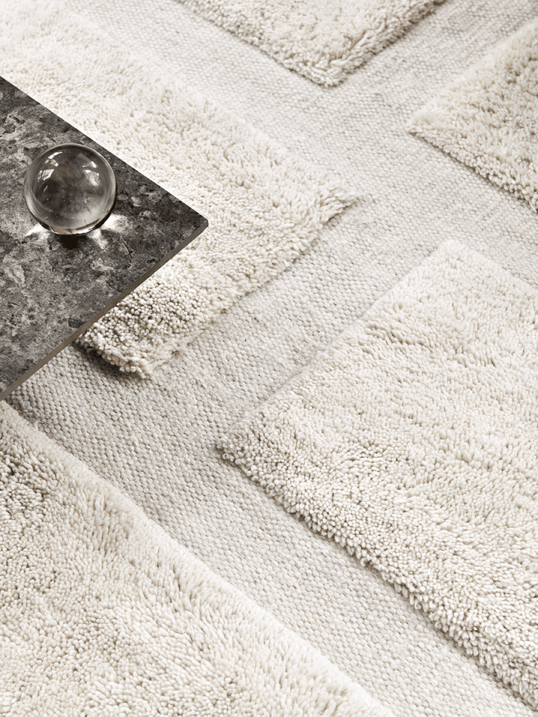 Bricks Wool Rug, Ivory, MANY SIZE