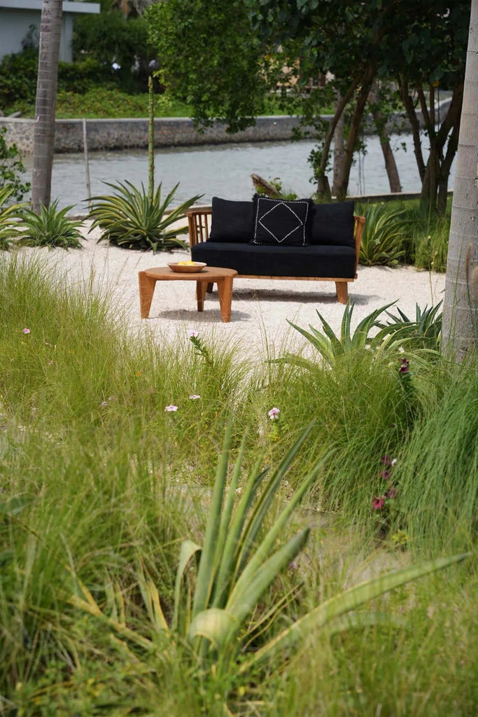 The Kasbah Cushion Cover - Black White, 50 x 50