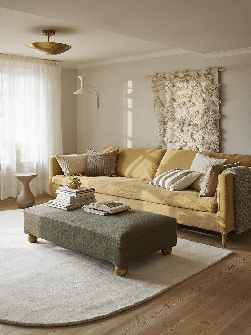 CONTOUR OFF WHITE WOOL RUG, MANY SIZE