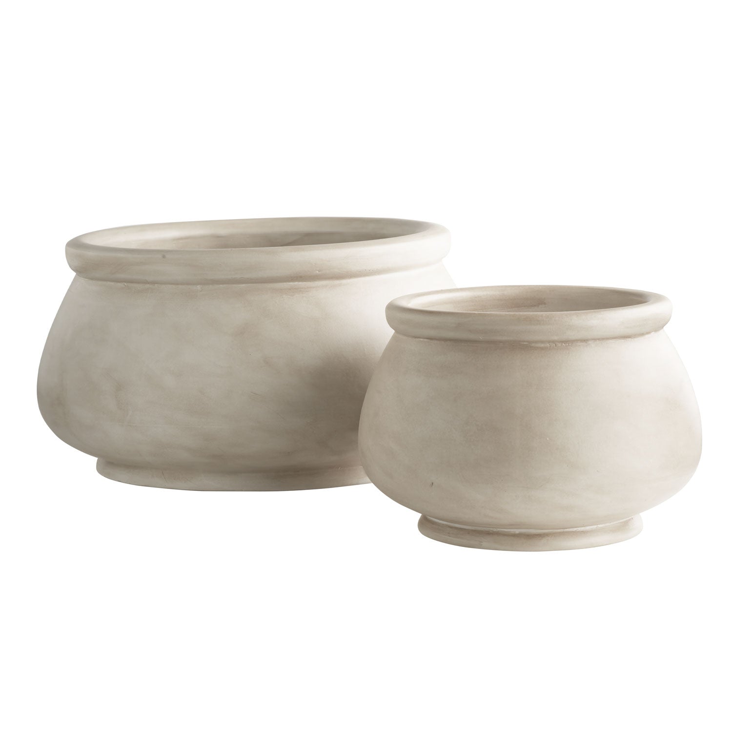 POTS COCOJAR LOW | CLAY | SET OF 2, Ø 35, Ø 24
