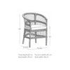 COMO DINING CHAIR | POLYRATTAN | 70 CM
