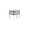 COMO LOUNGE TABLE | POLYRATTAN | 55 x 55, H 40 CM