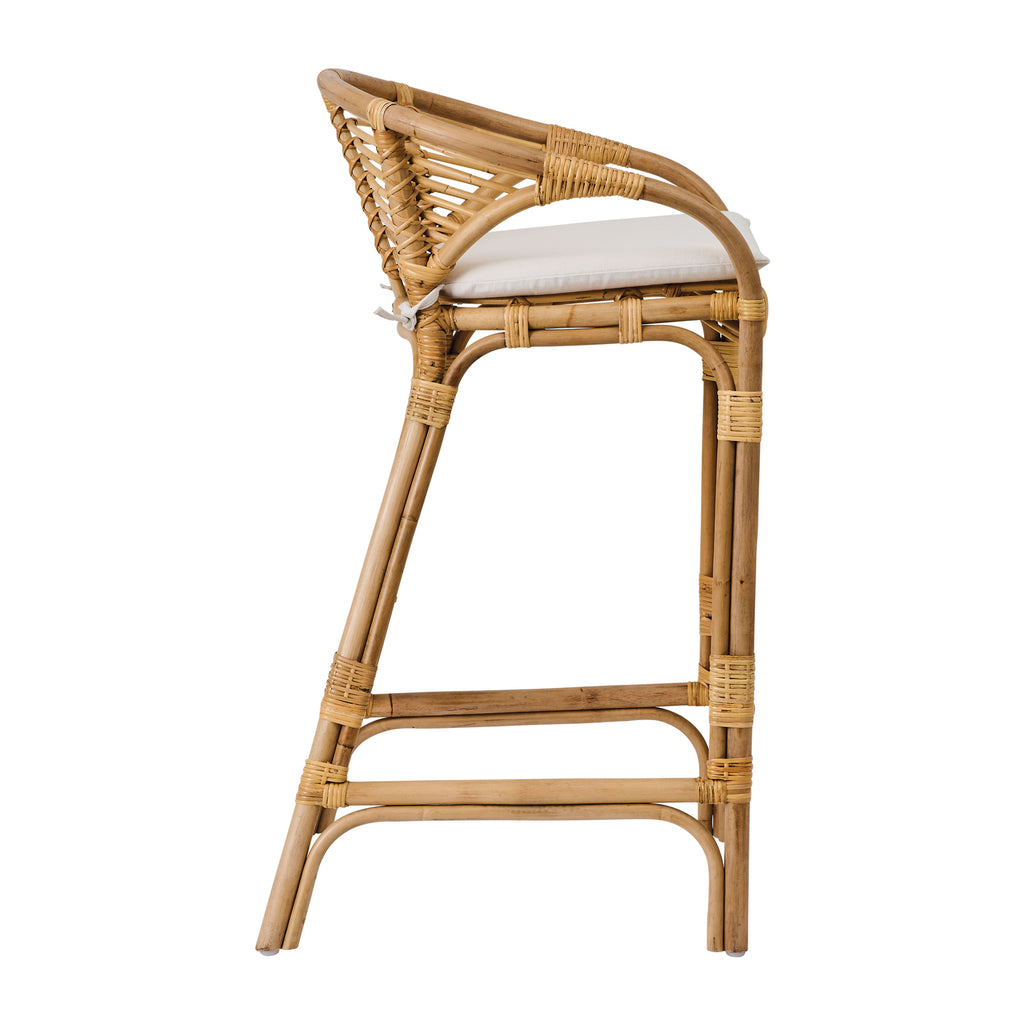 DOLA BAR STOOL | RATTAN | H 97